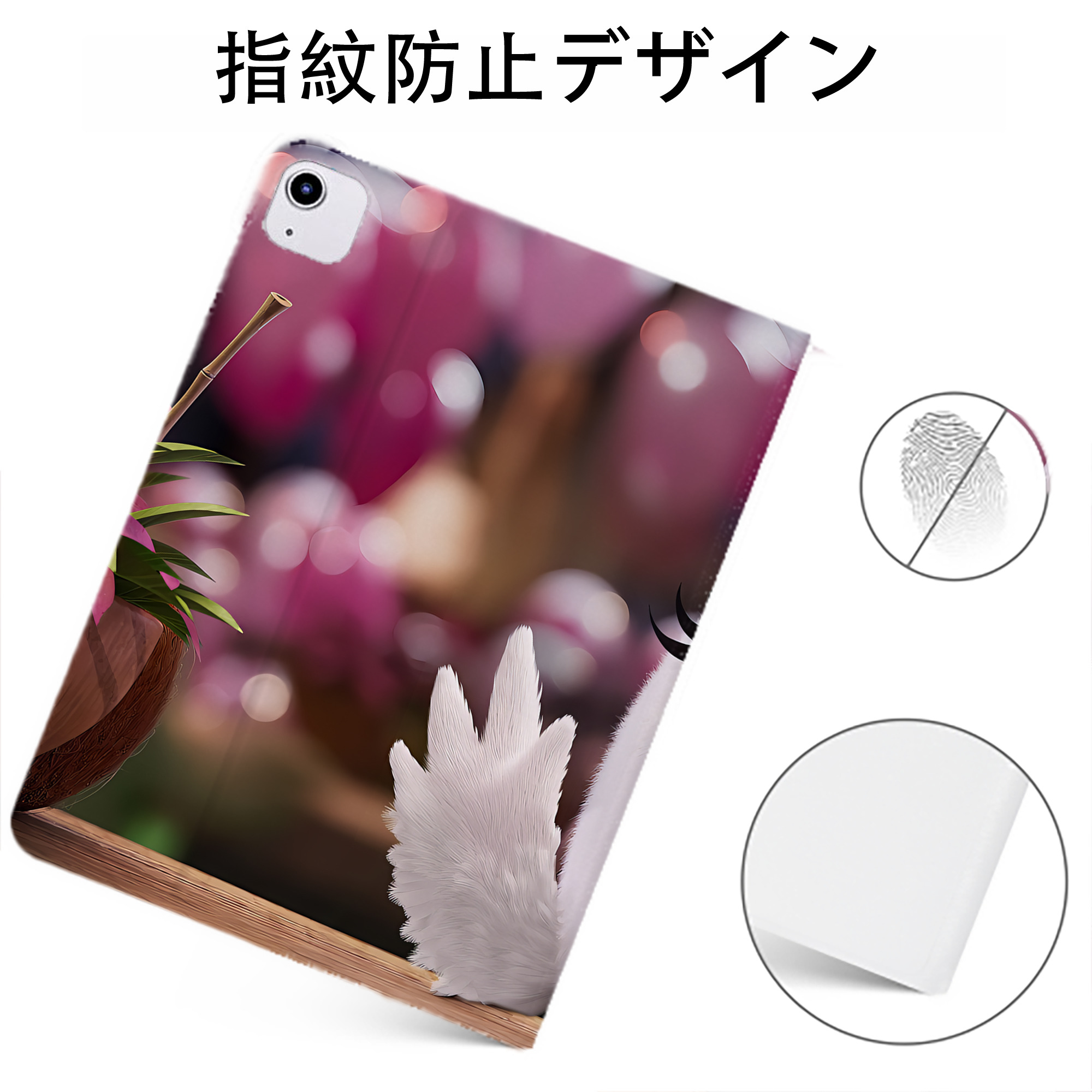 （画像用） Angry Birds アングリーバード IPadケース ペンホルダー付き ブックスタイルデザイン